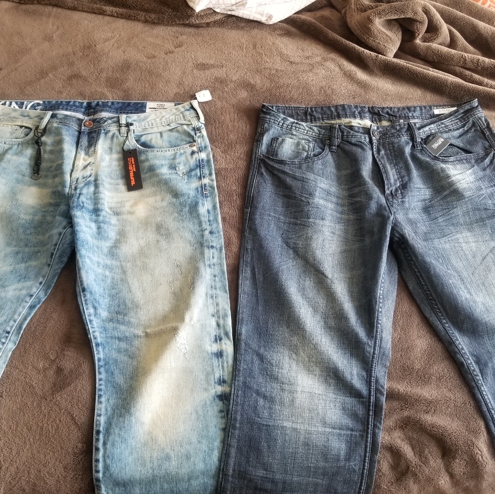 NWT (2) PAIRS MENS BUFFALO DAVID BITTON JEANS